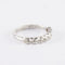 Bague 50 Demi-alliance - Bague en or gris 750 sertie clos de diamants 58 Facettes 750
