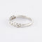 Bague 50 Demi-alliance - Bague en or gris 750 sertie clos de diamants 58 Facettes 750
