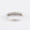 Bague 50 Demi-alliance - Bague en or gris 750 sertie clos de diamants 58 Facettes 750
