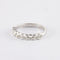 Bague 50 Demi-alliance - Bague en or gris 750 sertie clos de diamants 58 Facettes 750