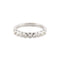 Bague 51 Demi-alliance - Bague en or gris 750 sertie de diamants 58 Facettes