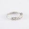 Bague 51 Demi-alliance - Bague en or gris 750 sertie de diamants 58 Facettes