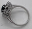 Bague 52 Bague marquise en or gris avec saphir et diamants 58 Facettes