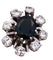 Bague 52 Bague marquise en or gris avec saphir et diamants 58 Facettes