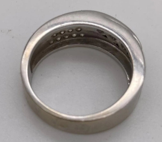 Bague 53 Bague en or gris et diamants 1 carat 58 Facettes