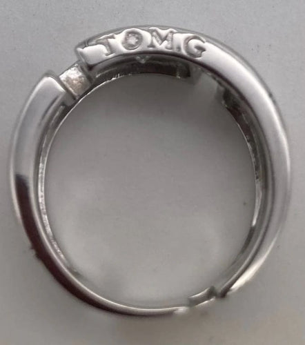 Bague 51 Tom G Cesame - Bague en or gris et diamant princesse 0,2 ct 58 Facettes