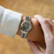 Montre Hermès Clipper - Montre en acier cadran gris chiffres arabes 58 Facettes