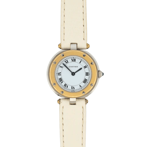 Montre Cartier Santos Vendôme - Montre SM en acier et or jaune 58 Facettes