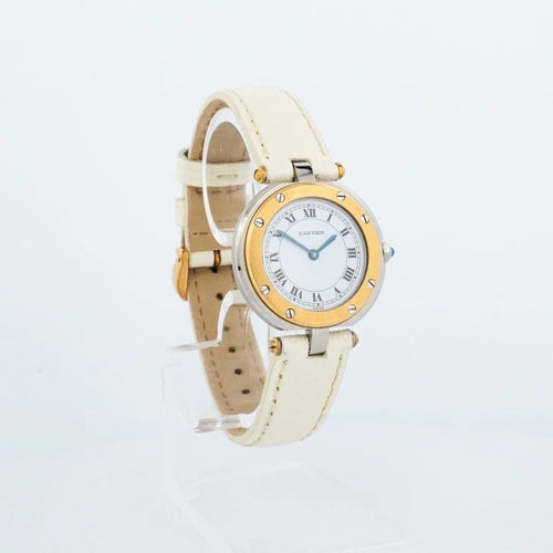 Montre Cartier Santos Vendôme - Montre SM en acier et or jaune 58 Facettes