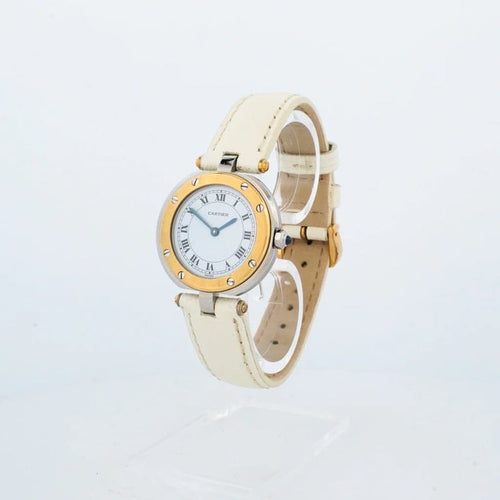 Montre Cartier Santos Vendôme - Montre SM en acier et or jaune 58 Facettes