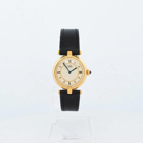 Montre Cartier Must Vendôme - Montre SM en vermeil, cadran cercle doré 58 Facettes