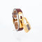 Montre Hermès Kelly - Montre en acier doré, cadran bordeaux 58 Facettes