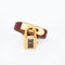 Montre Hermès Kelly - Montre en acier doré, cadran bordeaux 58 Facettes