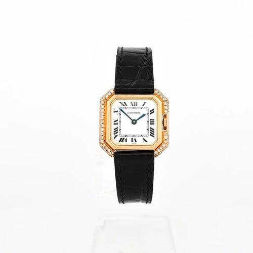 Montre Cartier Ceinture - Montre en or jaune 18K à diamants, cadran ivoire 58 Facettes