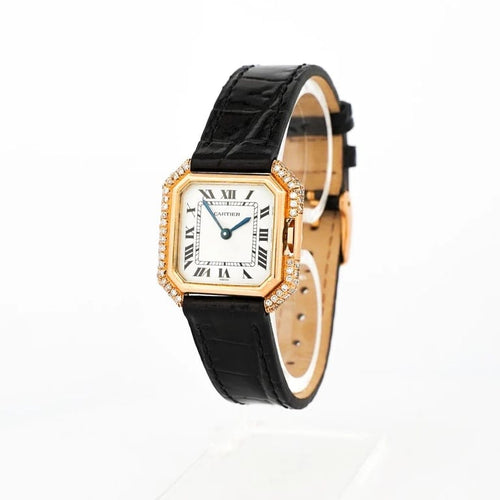 Montre Cartier Ceinture - Montre en or jaune 18K à diamants, cadran ivoire 58 Facettes