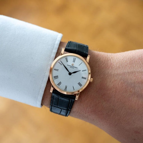 Montre Vacheron Constantin Patrimony - Montre en or rose 18k, cadran ivoire romain 58 Facettes
