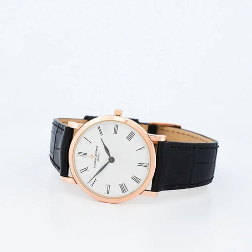 Montre Vacheron Constantin Patrimony - Montre en or rose 18k, cadran ivoire romain 58 Facettes