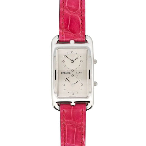 Montre Hermès Cape Cod - Montre Dual Time GM à cadran argenté 58 Facettes