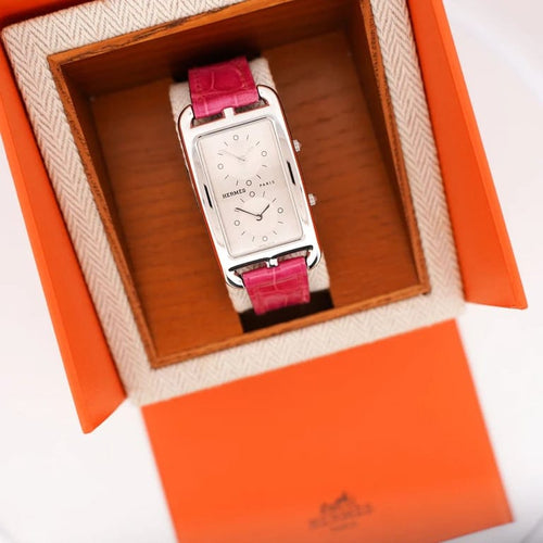 Montre Hermès Cape Cod - Montre Dual Time GM à cadran argenté 58 Facettes