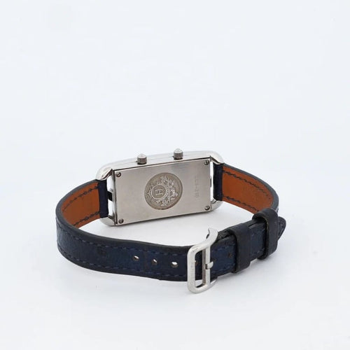 Montre Hermès Cape Cod - Montre Dual Time à cadran argenté PM 58 Facettes