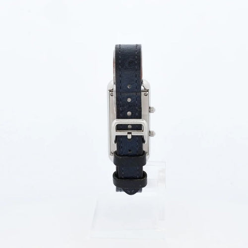 Montre Hermès Cape Cod - Montre Dual Time à cadran argenté PM 58 Facettes