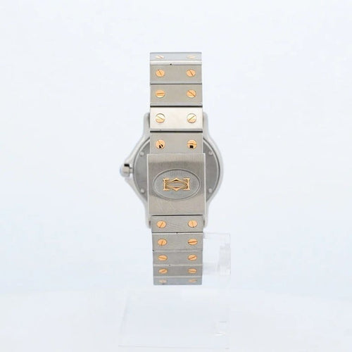 Montre Cartier Santos Octogone - Montre unisexe 30 mm acier et or jaune 58 Facettes