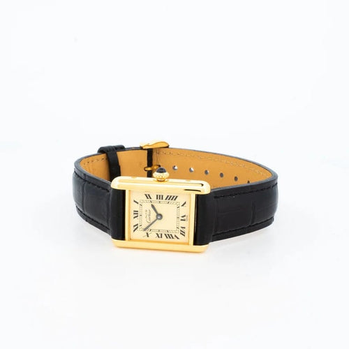 Montre Cartier Tank Must - Montre Tank Must SM à cadran romain citron 58 Facettes
