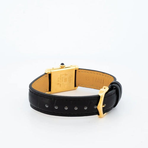 Montre Cartier Tank Must - Montre Tank Must SM à cadran romain citron 58 Facettes