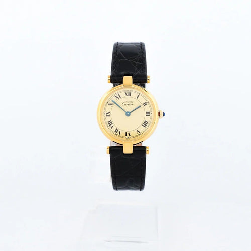 Montre Cartier Must Vendôme - Montre cadran citron romain SM 58 Facettes