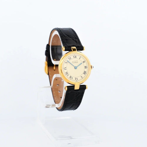 Montre Cartier Must Vendôme - Montre cadran citron romain SM 58 Facettes
