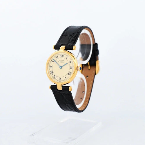 Montre Cartier Must Vendôme - Montre cadran citron romain SM 58 Facettes