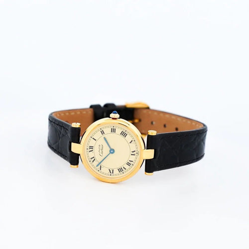 Montre Cartier Must Vendôme - Montre cadran citron romain SM 58 Facettes