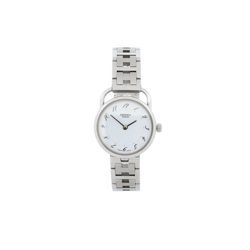 Montre Hermès Cape Cod - Montre PM cadran arabe ivoire en acier 58 Facettes