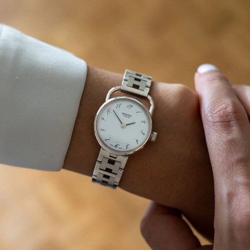 Montre Hermès Cape Cod - Montre PM cadran arabe ivoire en acier 58 Facettes