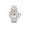 Montre Cartier Pasha GMT - Montre en acier cadran ivoire à chiffres arabes 58 Facettes