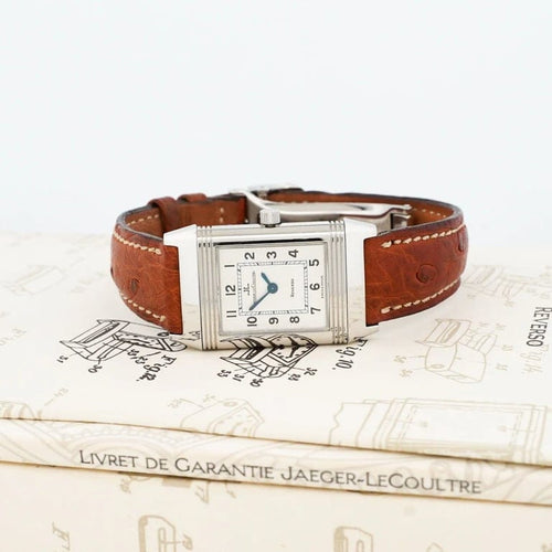 Montre Jaeger-LeCoultre Reverso - Montre femme quartz cadran ivoire chiffres romains 58 Facettes