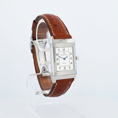 Montre Jaeger-LeCoultre Reverso - Montre femme quartz cadran ivoire chiffres romains 58 Facettes