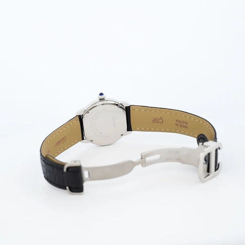 Montre Cartier Ronde Solo - Montre ronde SM en acier 58 Facettes
