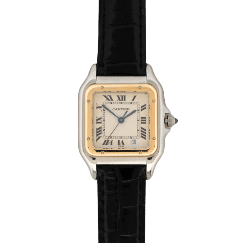 Montre Cartier Panthère - Montre en acier et or jaune, cadran ivoire 58 Facettes