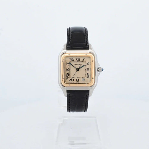 Montre Cartier Panthère - Montre en acier et or jaune, cadran ivoire 58 Facettes