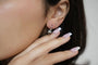 Boucles d'oreilles Boucles d’oreilles en or blanc 18 carats et perles de Tahiti naturelles 58 Facettes