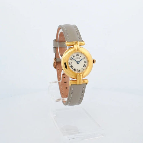 Montre Cartier Must Colisée - Montre en vermeil cadran ivoire chiffres romains 58 Facettes