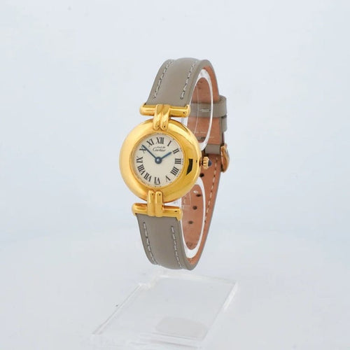 Montre Cartier Must Colisée - Montre en vermeil cadran ivoire chiffres romains 58 Facettes