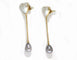 Boucles d'oreilles Boucles d’oreilles cœur en or jaune 18 carats, nacre et perles 58 Facettes