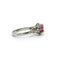 Bague 49.5 Bague solitaire chaton miroir en or 18 carats et platine, tourmaline rose 58 Facettes