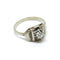 Bague 52 Bague Art déco en or blanc 18 carats et diamant 0,17 ct 58 Facettes