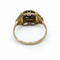 Bague 54.5 Bague vintage en or jaune et or blanc avec diamant 58 Facettes