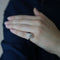 Bague 50.5 Bague vintage en or blanc et diamants 58 Facettes