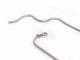Collier Chaîne serpent en or blanc 18 carats 58 Facettes