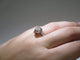 Bague 52 Bague solitaire ancienne en or blanc 18 carats et platine, diamants 58 Facettes